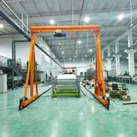 Mini-grue portative mobile de 5 tonnes pour levage de bateaux, moteur 10m, usage intensif, vente pour fonderie, modèle Port Dubaï