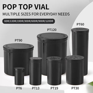 30 드램 연기 160 pcs 블랙 팝 탑 컨테이너 팝 탑 약병 - Product Image 2