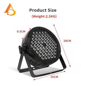 Nuevas Llegadas: 60 Luces LED Par de 3 Watts RGB 3 en 1, Luces LED DMX para Escenario - Product Image 5