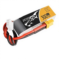 بطارية ليثيوم TATTU 4 من TATTU c ، V mAh 2S 45s مع قابس XT30 لطائرة سباق Emax Babyhawk Micro FPV رباعية الطائرة