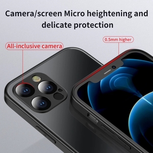 La última funda de teléfono de vidrio templado mate de borde recto Liquid AG para <span class=keywords><strong>iPhone</strong></span> 14 13 12 11 Pro <span class=keywords><strong>XS</strong></span> Max funda de silicona Original - Product Image 4