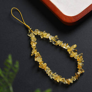 Correa de Muñeca para Teléfono con Cristales Naturales de Amatista y Citrino, Cordón Antipérdida para Móvil, Joyería - Product Image 3