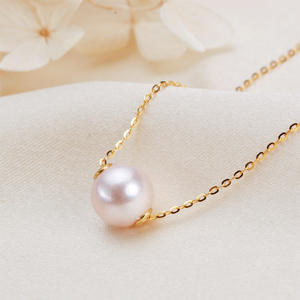 Collar de Perlas de Agua Dulce Femenino y Sencillo con Colgante de Plata S925, Joyería Versátil y Moderna - Product Image 1