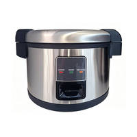 Cuisine professionnelle cuisson intelligente en acier inoxydable 12 litres 13 litres grand cuiseur à riz électrique commercial prix