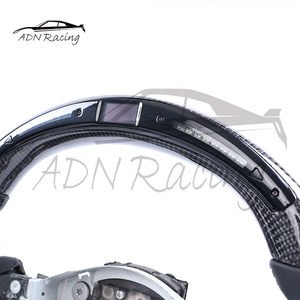 พวงมาลัยคาร์บอนไฟเบอร์พร้อมไฟ LED แสดงสถานะเกียร์ สำหรับรถยนต์นิสสัน 370z Z34 แม็กซิมา จู๊ค เซนทรา ปี 2008 ขึ้นไป - Product Image 4