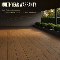 Planche de terrasse en WPC pour extérieur, composite bois-plastique co-extrudé, antidérapant, imperméable, pour terrasse de villa