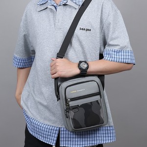 Men's Shoulder Bag Oxford Cloth Waterproof Gray Black Green Blue Solid Color Everyday Outfits Spring 2025 YZ2133 - Product Image 1