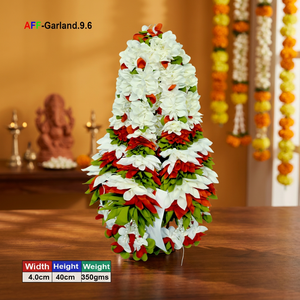 Guirlande de fleurs artificielles petite Dhol Ladi AFF-Garland-9.6 Prix 1000 Rs/10 pièces - Product Image 3