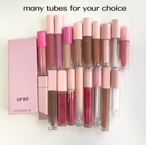 <span class=keywords><strong>Kit</strong></span> de <span class=keywords><strong>Maquillage</strong></span> Végétalien <span class=keywords><strong>Bio</strong></span> de Luxe pour Fournisseurs de Cosmétiques : Ensemble de Gloss Liquide Écran Solaire Waterproof et Crayon à Lèvres Rose (Marque Privée) - Product Image 4