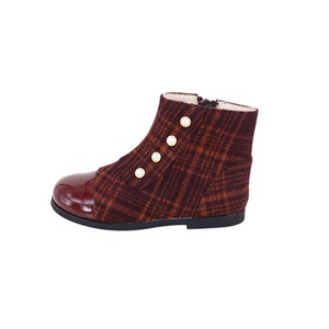 Botines de Piel Color Borgoña para Niños, Personalizables, con Cierre de Cremallera, para Invierno, Tallas 20-38 - Product Image 6