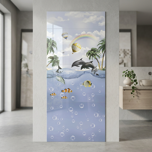 Azulejos de pared de cerámica Digital de diseño moderno turco 300x600mm 30x60cm decorativos 12x24 para baño Interior aspecto de suelo de madera - Product Image 1