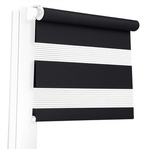 Store <span class=keywords><strong>double</strong></span> à enroulement avec fixation par pince, sans perçage, transparent et occultant, protection solaire - Product Image 1