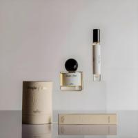 Flacons de parfum vides cylindriques transparents de luxe personnalisés de 30 ml, 50 ml, 100 ml, flacon de parfum en verre avec pompe pulvérisateur, flacon de parfum avec boîte