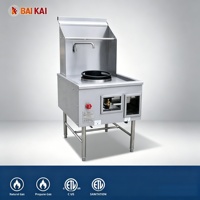 Réchaud industriel à deux Wok Cuisinière à gaz Wok chinois Brûleur sur support Cuisinière Cuisinière à gaz
