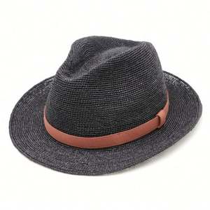 2025 New Fashion Raffia <b>Straw</b> <b>Hat</b> for Women <b>Men</b> Outdoor Travel Beach Sun Panama <b>Hat</b> - Product Image 3