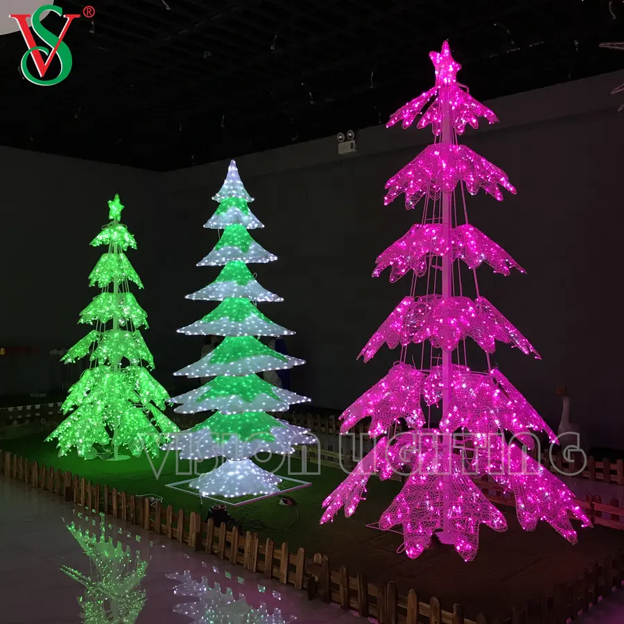 Led Crystal Tree Artificial Snow Tree Decoration Lights for Outdoor Landscape Decoration