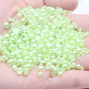 Ventes chaudes 2-5mm Tailles assorties 1000 pièces Nombreuses couleurs Strass en résine à dos plat pour vêtements Robes Décoration Nizi - Product Image 6