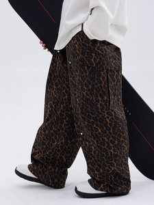 Pantalon de ski SNOWVERB unisexe, coupe ample, imprimé léopard, imperméable, respirant, coupe-vent, chaud, pour la saison des neiges - Product Image 2