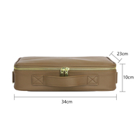 Portable 34x23x12 cm sac de maquillage de voyage sac cosmétique Support personnalisation sac de maquillage en cuir PU étanche avec bandoulière