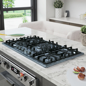 Cuisinière à <span class=keywords><strong>gaz</strong></span> encastrable universelle GPL/<span class=keywords><strong>Gaz</strong></span> naturel pour usage domestique, grand brûleur en acier inoxydable - Product Image 5