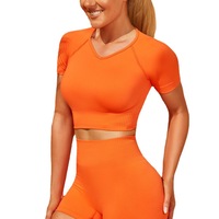 Shanzai Crop débardeur Shorts Yoga Gym Fitness ensembles Scrunch Compression entraînement sans couture femmes grande taille costume BT motif d'impression