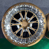 Jantes de course en aluminium forgé Beadlock 5x120 Bronze Multi-rayons Tout-terrain 17-24 pouces Chevrolet Corvette C6 C7 Pontiac Trans Am