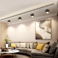 Spot de plafond en cube LED 9W 12W 15W 20W 25W 30W monté en surface pour éclairage de descente COB dans le couloir de la chambre