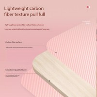 Bureau de jeu en forme de Z rose avec plateau en fibre de carbone, chargement USB intelligent, support pour casque et porte-gobelet pour chambre à coucher
