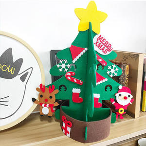 الجملة رخيصة الثمن شعرت شجرة عيد الميلاد النشاط قصة شجرة عيد الميلاد - Product Image 4