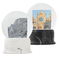Vente en gros de boule d'eau en résine souvenir touristique aimant de réfrigérateur boule d'eau en plastique acrylique ITALIE Pise Colisée Venise Rome verre OEM