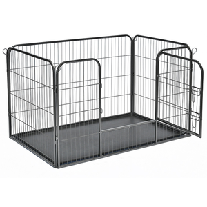 Robusto pannello resistente 4 box per animali domestici portatile per interni esterni molteplici modi di addestramento per cani recinzione pannello box - Product Image 3
