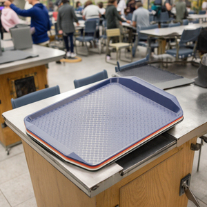 Thức ăn nhanh nhà hàng Nguồn cung cấp màu đỏ nhựa Polypropylene PP phục vụ Khay cho căng tin - Product Image 5