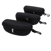 Accessoires : Étui rigide en EVA anti-écrasement avec fermeture éclair pour lunettes, support de rangement pour lunettes de soleil et de sport, personnalisable avec logo