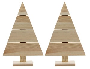 Albero di Natale in <span class=keywords><strong>Legno</strong></span> di Pino Lucidato su Pallet - Decorazione Domestica in Stile Antico Europeo - Product Image 1