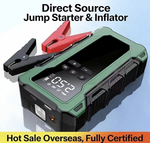 Démarreur <span class=keywords><strong>de</strong></span> voiture 1800A Peak 39800mAh 12V avec compresseur d'air 150PSI et jauge numérique pour SUV et camion - Product Image 2