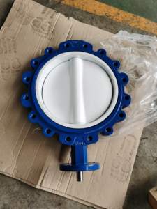 SS304วาล์วผีเสื้อแบบเกลียวติดมือ/316 PTFE/EPDM เรียงรายไปด้วยการกัดกร่อนไม่มีการรั่วไหล - Product Image 5