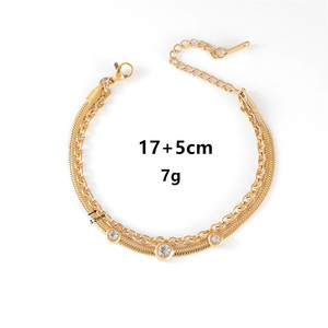 2025 Vintage Court Style Lumière De Luxe Bracelet Diamant Zircon Serpent Os Titane Acier Bracelet - Product Image 4