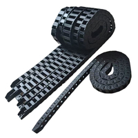 Cadena de Arrastre de Plástico Tipo Puente de Nylon 10*10, Abrible, Cerrada, Duradera, Altamente Flexible, para Router CNC