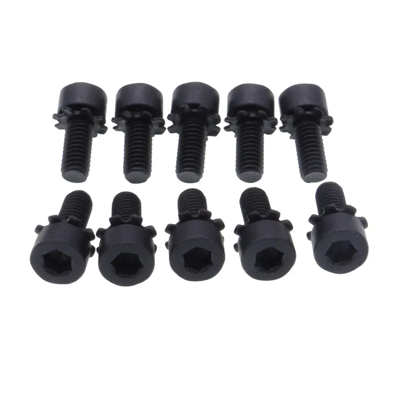 factoury customized black oxide stainless steel hex socket screw socket sems machine screws