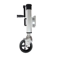 [Alliage d'aluminium] Roue de guidage pivotante pour caravane et remorque de camping-car, capacité 1600 lb, roue de support pour remorque ATV UTV