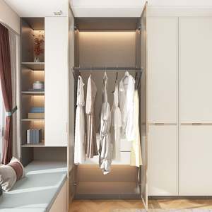 Armario de Dormitorio Moderno, Versátil, Extensible y Ajustable, de Madera, Construcción Duradera, Diseñado para la Estética, para Uso en Villas 10 - Product Image 1