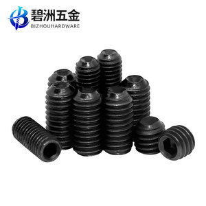 Tornillo de Fijación Empotrado Sin Cabeza BIZHOUHARDWARE M2 M16 Clase 12.9, Acero al Carbono Negro, Rosca Métrica Estándar DIN916 - Product Image 3