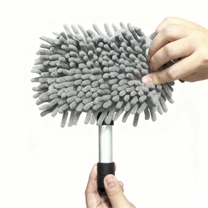 Brosse de nettoyage de pare-brise de voiture, tige télescopique en alliage d'aluminium, nettoyeur de vitres - Product Image 2