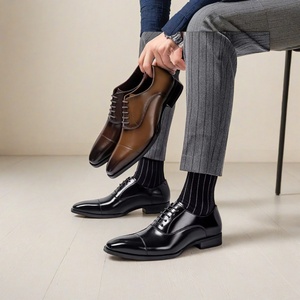 Precio de fábrica Oficina <span class=keywords><strong>Oxford</strong></span> Zapatos italianos clásicos Hombres Cuero genuino Boda Zapatos formales Zapatos de vestir de lujo personalizados para hombres - Product Image 1