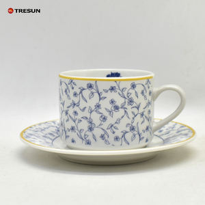 Service de table moderne et écologique de luxe en céramique et porcelaine, motif floral, 18 pièces, pour cadeaux d'affaires - Product Image 5