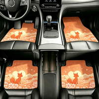 Tapis de sol de voiture antidérapants et imperméables en gros, motif dragon chinois, imprimés sur mesure, 4 pièces, tapis universels pour voiture