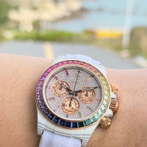 Caja con Diamantes Completos, Edición Personalizada - Diseño Único para una Experiencia Diferente - Reloj Mecánico de Primera Categoría para Hombre - Product Image 4