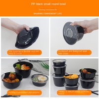 Einweg-Lunchbox aus PP-Kunststoff mit Deckel, mikrowellengeeignet, Takeaway-Schale für Restaurants, Eis, Pulver, Dessert, Suppe, Großhandel