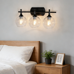 Transparent Ball Clear Glass Wall lighting Vanity Lamp <b>Waterproof</b> <b>Bathroom</b> Mirror <b>Light</b> for Kitchen Living Hallway Porch - Product Image 5