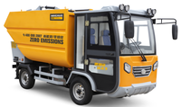 Camion de collecte des ordures électrique MN-H91 avec levage hydraulique arrière, capacité de 3,6 m3, camion d'assainissement de grande capacité pour la communauté